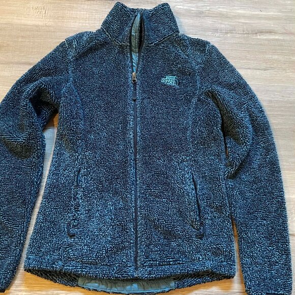 The North Face Jackets & Blazers - The North Face Jacket Fleece Osito 2 Teal Fuzzy Sweater Full Zip Womens Size S